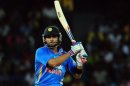 Indian cricketer Virat Kohli plays a shot