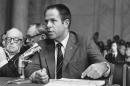 FILE - In this July 31,1973, file photo, H.R. Haldeman, a former top aide to President Richard Nixon, testifies before the Senate Watergate Committee in Washington. The Richard Nixon Presidential Library & Museum is declassifying and releasing 285 segments from an audio diary kept by Haldeman, from 1970 to 1973. (AP Photo/File)