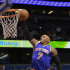 New York Knicks' Carmelo Anthony makes an uncontested shot off of a fast break against the Orlando Magic during the first half of an NBA basketball game, Tuesday, Nov. 13, 2012, in Orlando, Fla. (AP Photo/John Raoux)