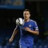 Chelsea captain John Terry runs with the ball during their English League Cup soccer match against Wolverhampton Wanderers in London