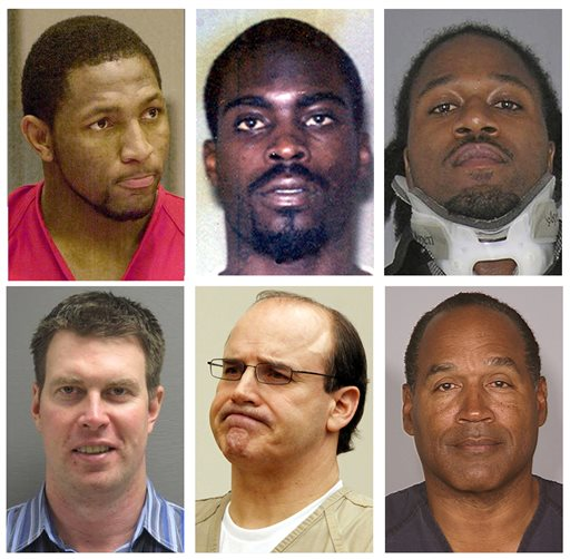 A list of major NFL player arrests (The Associated Press)