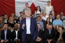 Conservative leader and Canada's PM Harper speaks during a campaign event in Ottawa