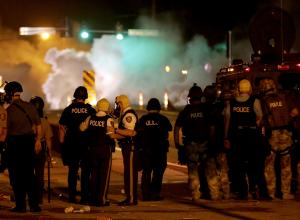 Gunshots, Tear Gas Fired in Ferguson