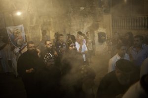 Coptics Priests and Monks purify with incense the holy …