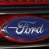 A Ford logo is seen on a 2011 Ford Explorer at the Ford assembly plant in Chicago