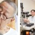黃斑部病變好發於65歲以上年長者，醫師許粹剛（右）指出，早期發現與治療可避免失明風險。