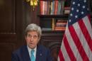 US Secretary of State John Kerry speaks on April 22, 2016 in New York
