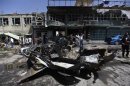 La zona di un attentato a Kabul