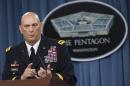 US Army Chief of Staff General Ray Odierno said the US focus for now should be on defeating the Islamic State at the Pentagon on August 12, 2015