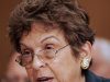 FILE -- In an Oct. 17, 2007 file photo former Health and Human Services Secretary Donna Shalala  testifies on Capitol Hill in Washington.  Shalala, now president of the University of Miami,  has been critical of the NCAA's investigation into the university. (AP Photo/Caleb Jones)