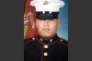 This file photo shows Sgt. Rafael Peralta. The Navy will posthumously award a Navy Cross to the Marine killed in Iraq, after years of appeals by his family asking the Pentagon to approve the Marine Corps' nomination for the Medal of Honor, the nation's highest award for military heroism. The family of Sgt. Peralta will accept the nation's second-highest award at a ceremony Monday, June 8, 2015, at Camp Pendleton, north of San Diego. (AP Photo/File)