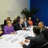 Leaders and officials meet during the second day of the G20 Summit in Los Cabos