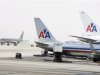 American Airlines aircraft stand on the tarmac at Los Angeles International Airport