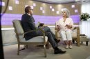Handout of Matt Lauer interviewing Paula Deen on NBC News' "Today" show