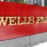The logo for Wells Fargo bank is pictured in downtown Los Angeles