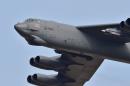 A US B-52 Stratofortress, capable of carrying nuclear weapons, flew over the Osan Air Base, some 70 kilometres (45 miles) south of the inter-Korean border