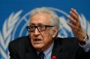 UN-Arab League envoy for Syria Lakhdar Brahimi at the United Nations headquarters in Geneva on January 31, 2014