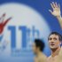 Lochte of the U.S. celebrates winning the men's 200m individual medley final during the FINA World Swimming Championships in Istanbul