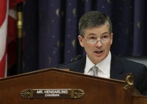 House Financial Services Committee Chairman Rep. Hensarling speaks during the testimony of Consumer Financial Protection Bureau Director Cordray in Washington