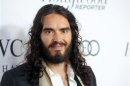 British actor and comedian Russell Brand arrives at the 2nd Annual Reel Stories, Real Lives event in Los Angeles