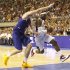 U.S. Olympic basketball player James challenges Spain's Gasol during an exhibition game ahead of the 2012 London Olympic Games in Barcelona