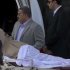 In this video image taken from Egyptian State Television,  84-year-old former Egyptian president Hosni Mubarak arrives to court before a judge issued a verdict in on charges of complicity in the killing of protesters during last year's uprising that forced him from power, in Cairo, Egypt, Saturday, June 2, 2012.  Egypt's ex-President Hosni Mubarak was sentenced to life in prison Saturday for his role in the killing of protesters during last year's revolution that forced him from power, a verdict that caps a stunning fall from grace for a man who ruled the country as his personal fiefdom for nearly three decades. (AP Photo/Egyptian State TV)   EGYPT OUT