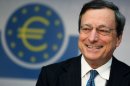 President of European Central Bank Mario Draghi addresses the media during a news conference in Frankfurt, Germany, Thursday, Aug. 2, 2012, following a meeting of the ECB governing council concerning the further strategies in the European financial crisis. (AP Photo/Michael Probst)