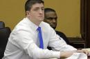 Cleveland police officer Brelo sits during his manslaughter trial in Cleveland