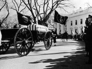 John F. Kennedy's cortege leaves the White House, November 1963. (John Loengard—Time & Life Pictures/Getty Images)
<br />
<a href="http://life.time.com/history/john-f-kennedys-funeral-photos-from-arlington-cemetery-november-1963/#1">Click here to see the full collection at LIFE.com</a>