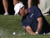 Van Pelt blasts from bunker at hole 15 during the second round of the Tour Championship in Atlanta