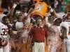 Alabama head coach Nick Saban is dunked with Gatorade in the final seconds of the BCS National Championship college football game against Notre Dame Monday, Jan. 7, 2013, in Miami. Alabama won 42-14. (AP Photo/Wilfredo Lee)