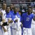 Memphis players celebrate on the bench in the first half against Saint Mary's during a second-round game of the NCAA men's college basketball tournament in Auburn Hills, Mich., Thursday March 21, 2013. (AP Photo/Paul Sancya)