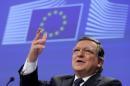 Outgoing EU Commission President Barroso addresses a news conference in Brussels