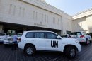 The UN chemical weapons investigation team arrives in Damascus on August 18, 2013