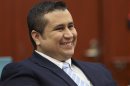 File photo of George Zimmerman smiling duriung his trial in Seminole circuit court in Sanford