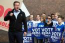 British Prime Minister David Cameron attends 'Stronger In' campaign event