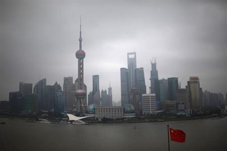 The Bund on the banks of the Huangpu River is pictured on a hazy day in Shanghai, September 8, 2012. REUTERS/Aly Song
