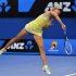 Maria Sharapova of Russia serves to Venus Williams of the U.S. during their women's singles match at the Australian Open tennis tournament in Melbourne