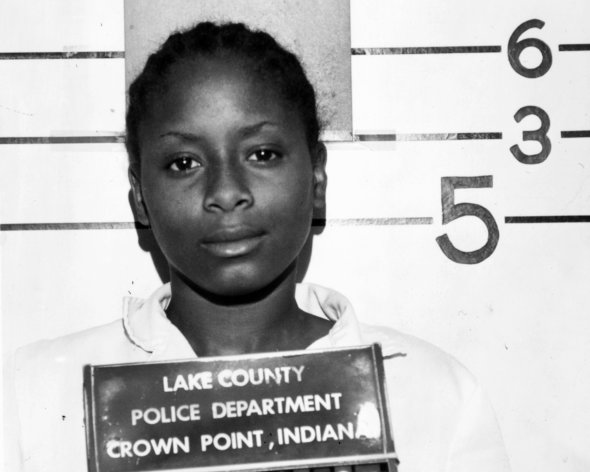 In this May 29, 1985, photo provided by the Lake County, Ind., Police Department is Paula Cooper who was sentenced to death when she was 15 after stabbing a 78-year-old Bible school teacher 33 times during a 1985 robbery in Gary, Ind. A Department of Correction spokesman says Cooper, now 43, was released from an Indiana prison Monday, June 17, 2013. A state court overturned her death sentence in 1988. (AP Photo/Lake County Police Depatmrnt via The Indianapolis Star)