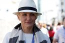 U.S. actress Cameron Diaz arrives in the paddock area before the Monaco F1 Grand Prix
