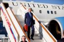 U.S. Secretary of State Kerry arrives at Vnukovo international airport near Moscow