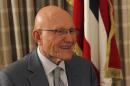 Newly elected Lebanese PM Salam speaks during an interview in Beirut