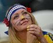 A Fan Of Ukraine's National Football Team Looks AFP/Getty Images