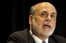 Federal Reserve Chairman Ben Bernanke speaks at a meeting of the National Bureau of Economic Research in Cambridge