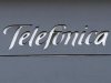 A logo of Spain's telecommunications giant Telefonica is seen on a building in Madrid