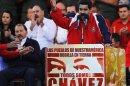 Venezuelan Vice President Maduro speaks during a rally in support of President Chavez in Caracas