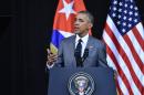 US President Barack Obama speaks at the Gran Teatro de la Habana in Havana on March 22, 2016