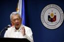 Philippines Foreign Affairs Secretary Perfecto Yasay speaks during a news conference at the Department of Foreign Affairs in Pasay city Metro Manila