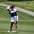 Lizette Salas hits from the fairway on the second hole during the second round of the LPGA Kraft Nabisco Championship golf tournament in Rancho Mirage, Calif., Friday, April 5, 2013. (AP Photo/Chris Carlson)