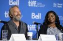 Actor Kevin Costner and actress Octavia Spencer speak onstage at "Black And White" Press Conference during the 2014 Toronto International Film Festival on September 7, 2014 in Toronto, Canada